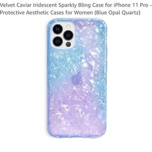 Velvet Caviar iPhone 13 Blue Opal Quartz iPhone Case